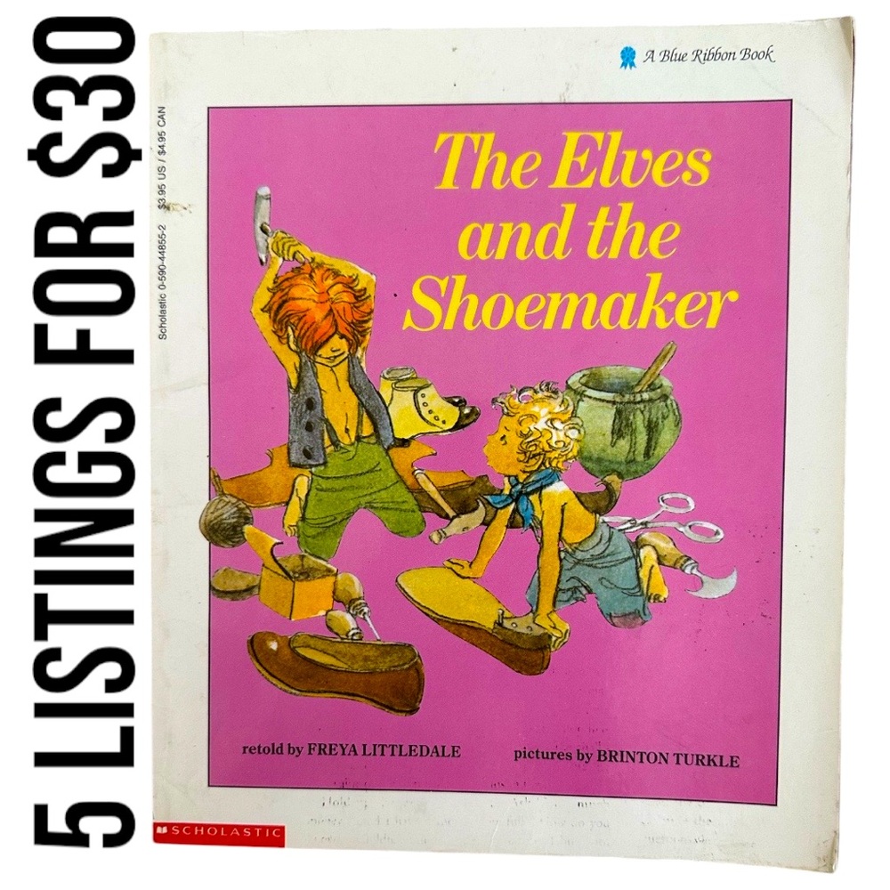 Vintage Children’s Book The Elves and the Shoemaker Book